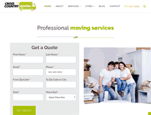 Tablet Screenshot of crosscountrymoversgroup.com